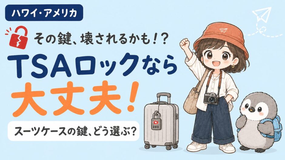 TSAロックとは？ハワイ・アメリカ旅行のスーツケースの鍵の選び方