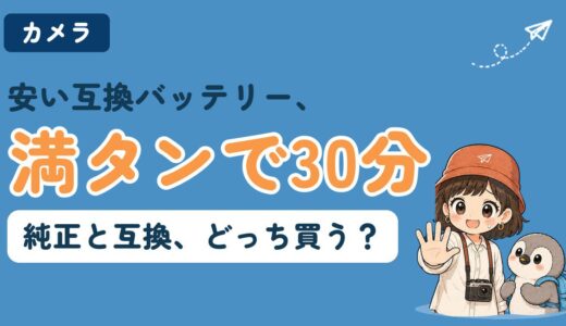 GoProの互換バッテリーは大丈夫？満タンで30分だった話と機種別の選び方